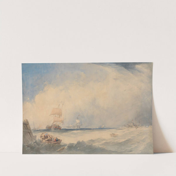 Shipping Scene in the Harbor of Dunkerque by Alfred Gomersal Vickers