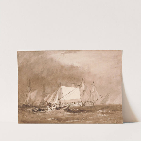 Shipping Scene, with Fishermen by Joseph Mallord William Turner