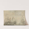 Ships after the Battle (1630 - 1672) by Willem van de Velde the Elder