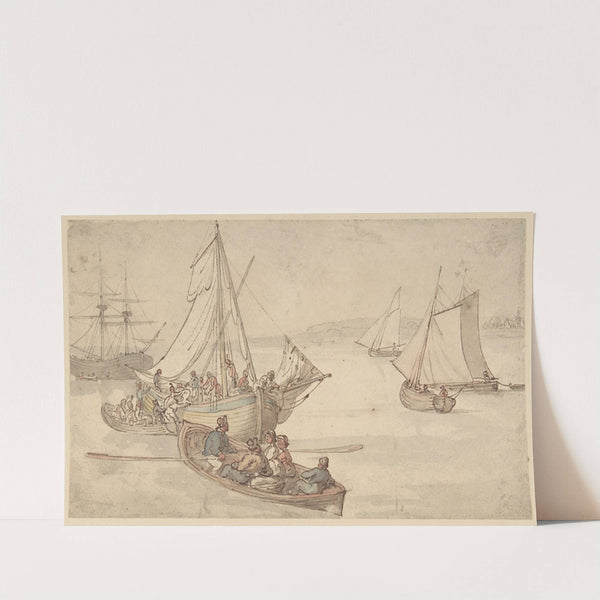 Ships and Sailors by Thomas Rowlandson