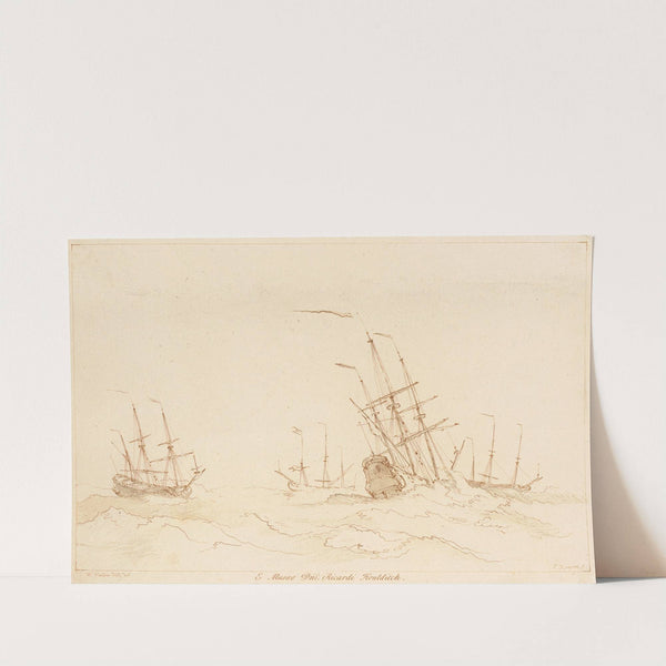 Ships at sea by George Knapton