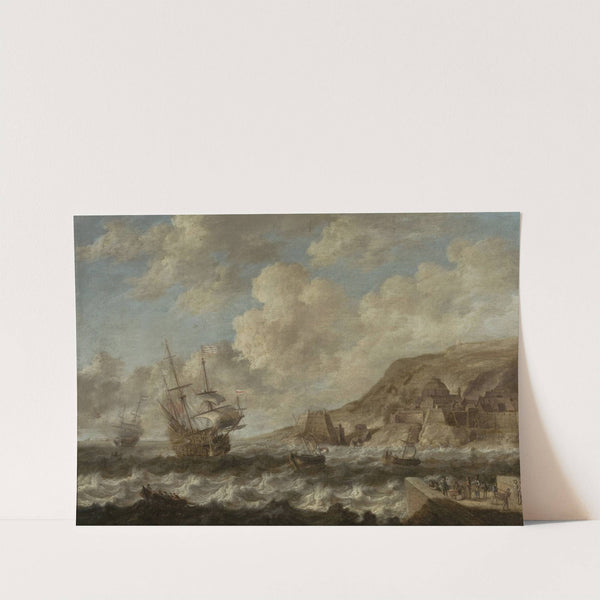 Ships in a port by Bonaventura Peeters the Elder
