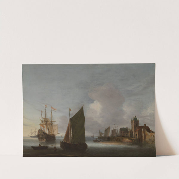 Ships near Zierikzee with the Zuidhavenpoort in the Background (c. 1640 - c. 1650) by Hendrick van Anthonissen