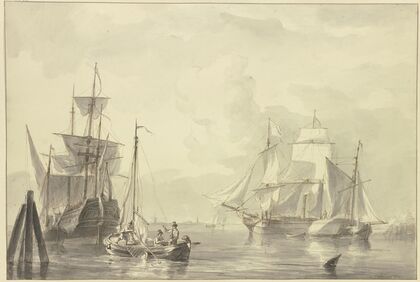 Ships on a Calm Sea