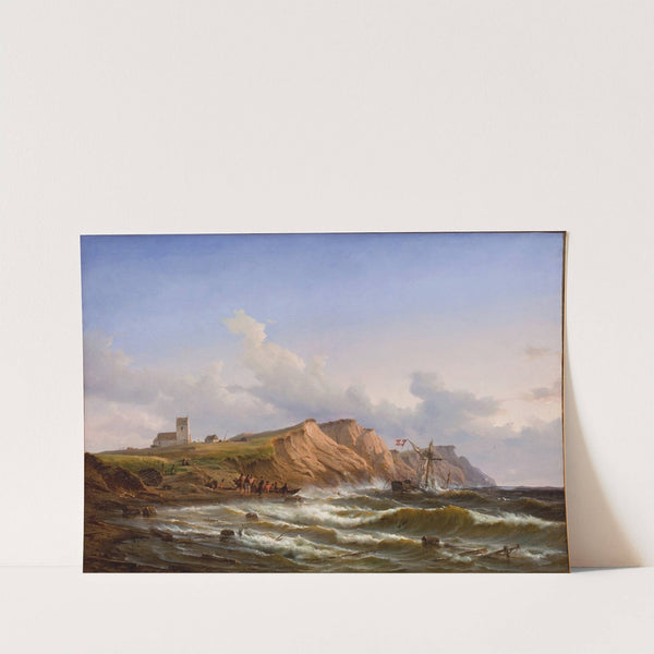 Shipwreck after a Storm off the West Coast of Jutland near Ferring Church (1847 - 1848) by Carl Frederik Sørensen