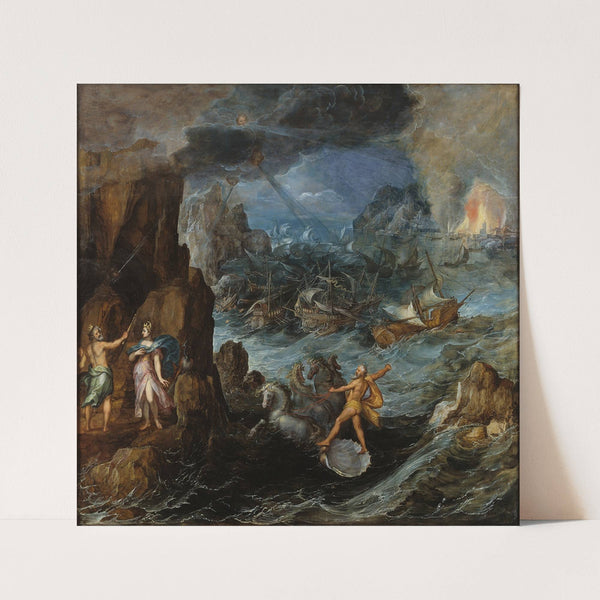 Shipwreck of the Greek Fleet on the Voyage Home from Troy by Joos de Momper