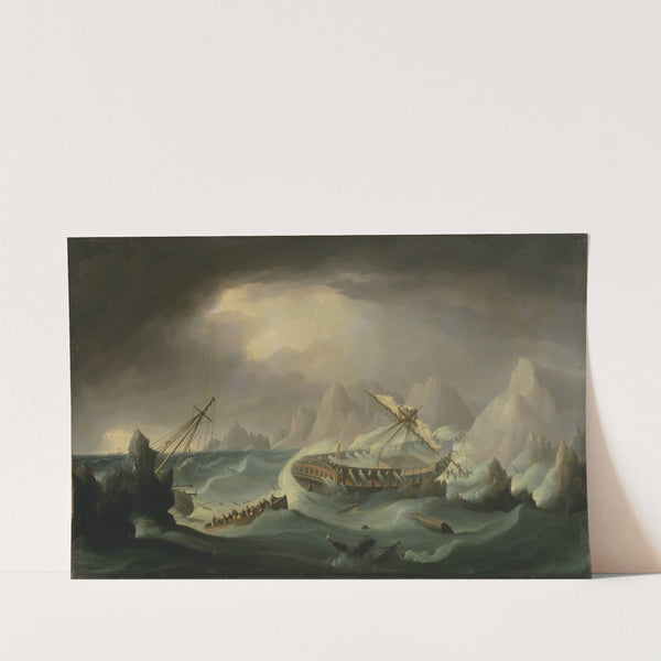 Shipwreck off a Rocky Coast by Thomas Buttersworth
