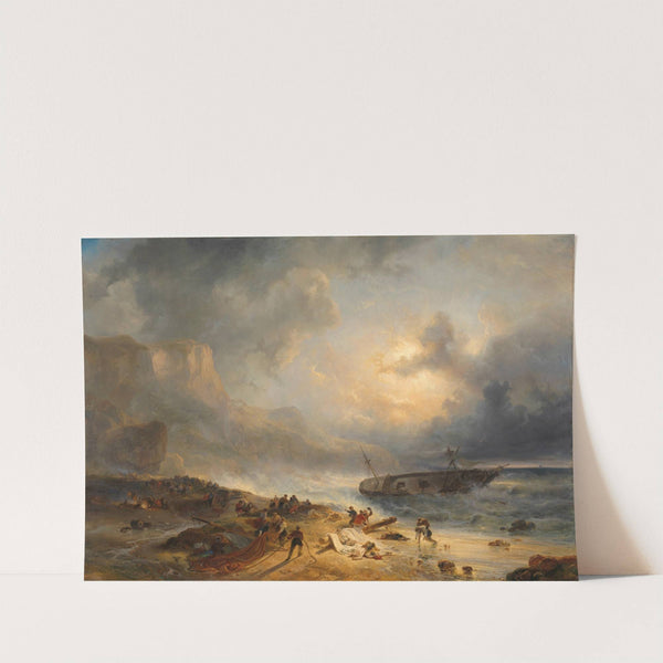 Shipwreck off a Rocky Coast by Wijnand Nuijen