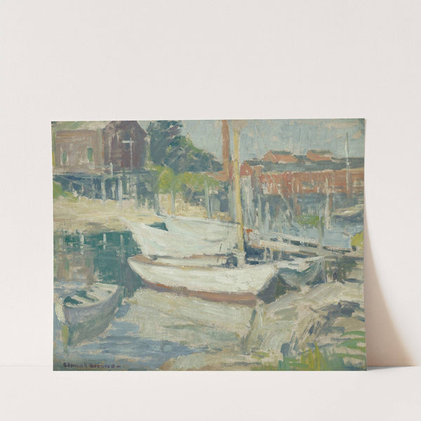 Shipyard, Old Lyme, Connecticut (1910) by Edmund William Greacen