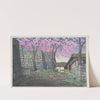 Shirakawajo ato no sakura (Cherry blossoms at the ruins of Shirakawa Castle) (1946) by Kawase Hasui