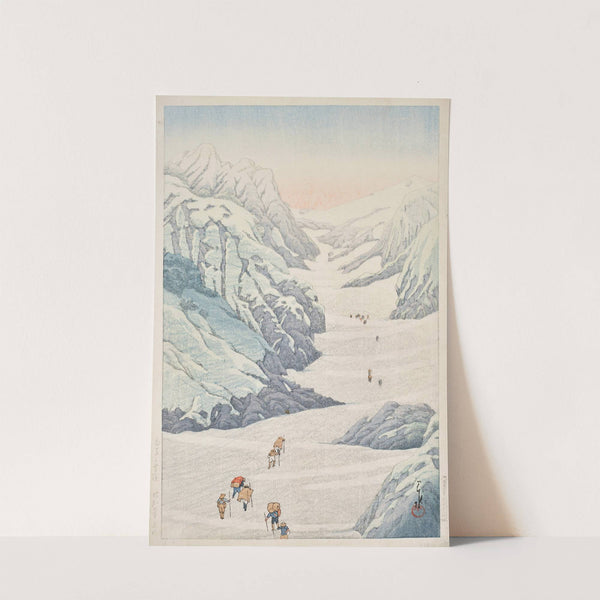 Shirouma no sekkei (Snow valley of Mount Shirouma) (1932) by Kawase Hasui