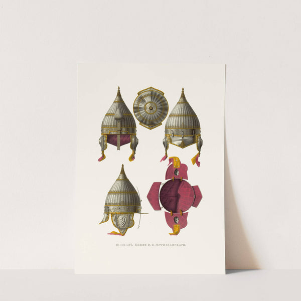 Shishak kniazia F.I. Mstislavskago (izobrazhenie 1). by Fedor Grigoryevich Solntsev