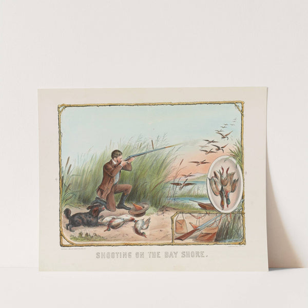 Shooting on the bay shore (1883) by Currier & Ives.