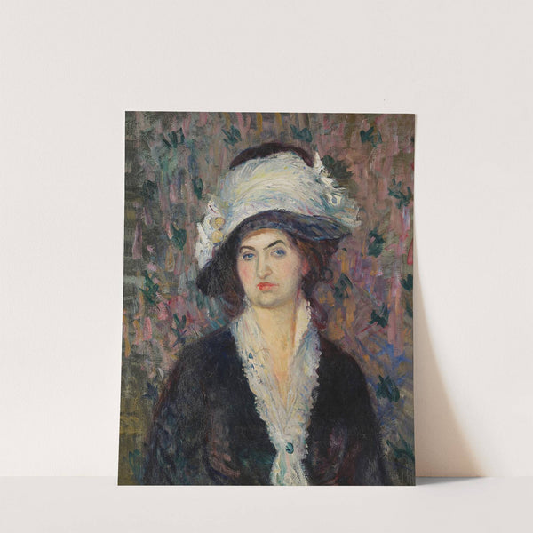 Shop Lady (Woman in a Feathered Hat) by William James Glackens