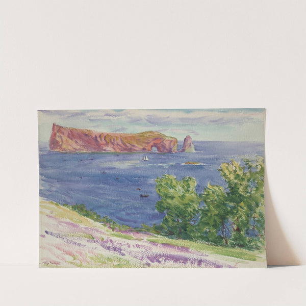 Shore Scenes with Trees and Cliff by Dodge MacKnight