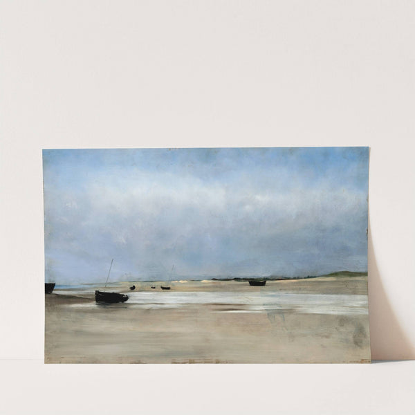 Shore with Boats by August Hagborg