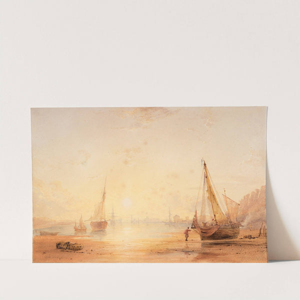 Shoreham Harbour, Sussex (1837) by Copley Fielding