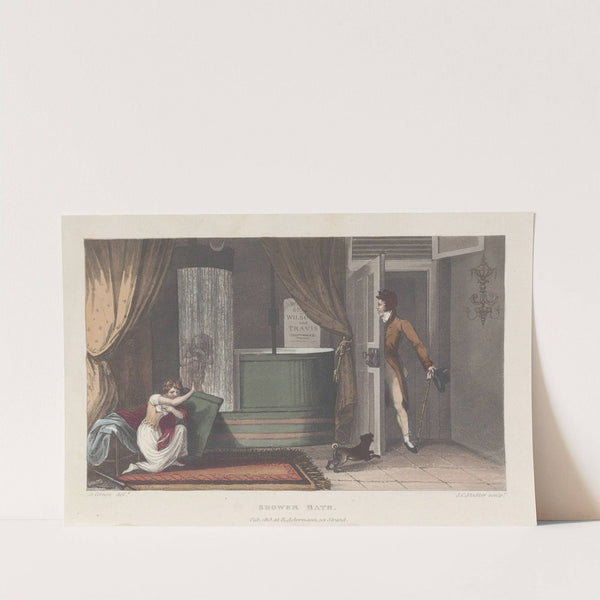 Shower Bath (1813) by Thomas Rowlandson