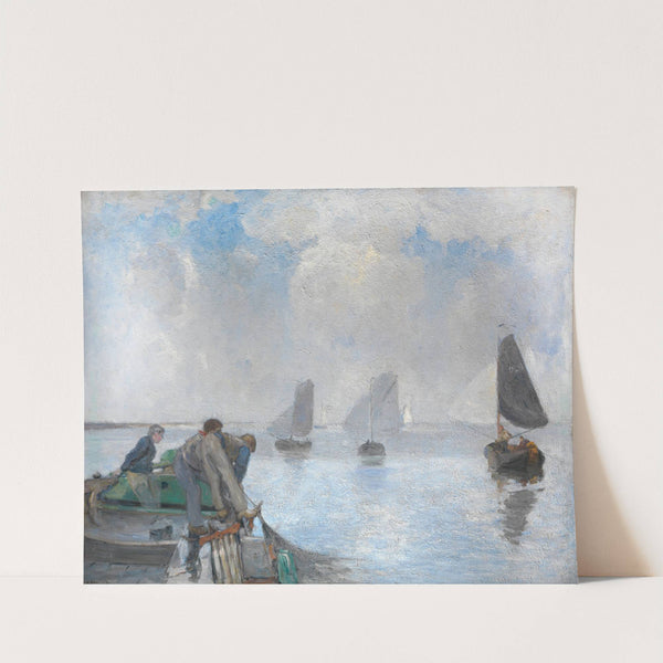 Shrimpers on the Lower Scheldt by Richard Baseleer