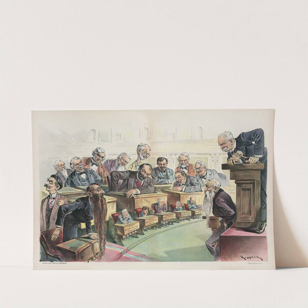 Shrunk to their proper size at last - an edifying sight in the United States Senate by Udo Keppler