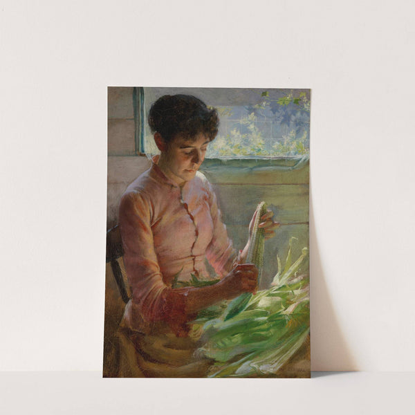 Shucking Corn (1891) by Charles Courtney Curran