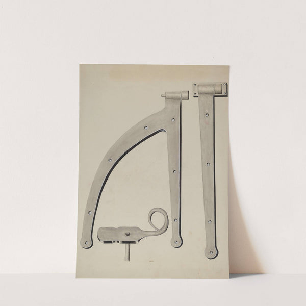 Shutter Hinge and Fastener by James M. Lawson
