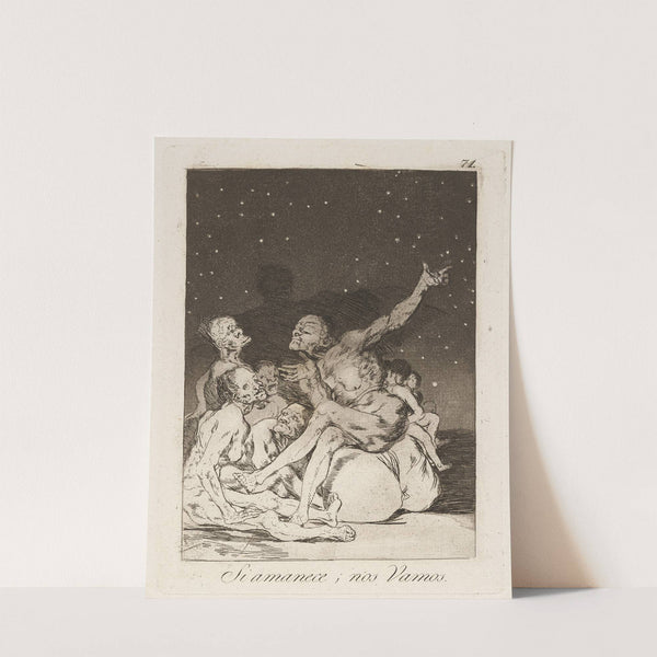 Si amanece; nos Vamos. (When day breaks we will be off.) (1796-1797) by Francisco de Goya