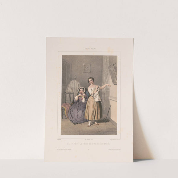 Si j’en mets; Je crois bien, je suis si maigre (1852) by Edmé Jean Pigal