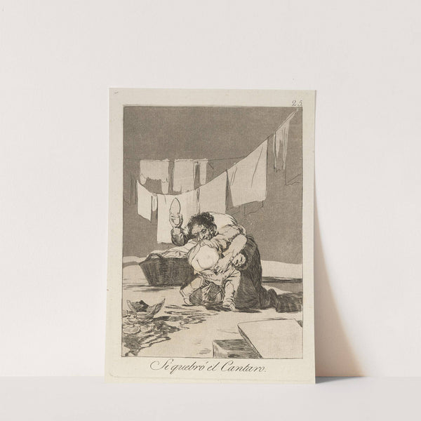 Si quebró el Cantaro. (Yes he broke the pot.) (1796-1797) by Francisco de Goya