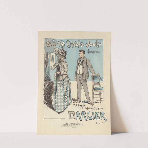Si tu l’avais voulu, romance, paroles et musique de Darcier (1890) by Théophile Alexandre Steinlen