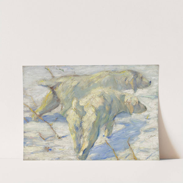 Siberian Dogs in the Snow (1909-1910) by Franz Marc