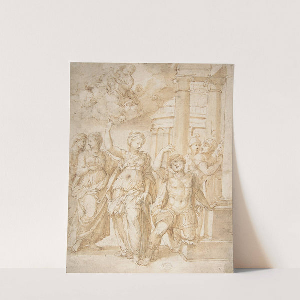 Sibyl Announcing the Birth of Christ to the Emperor Augustus by Bartolomeo Neroni