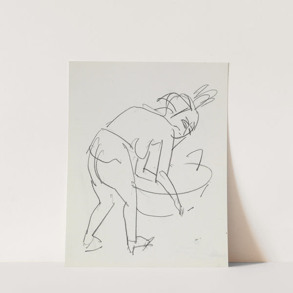 Sich waschende Frau (c1910) by Ernst Ludwig Kirchner