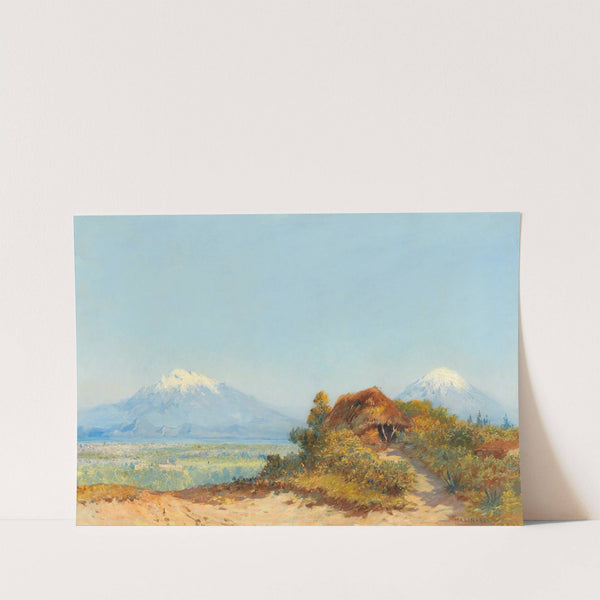 Sicilian Landscape, Etna in the Background by Max Friedrich Rabes