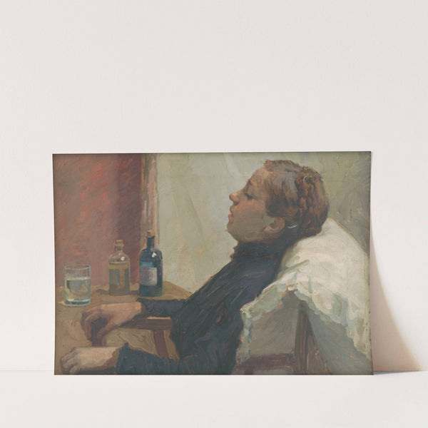 Sick Woman by Elemír Halász-Hradil