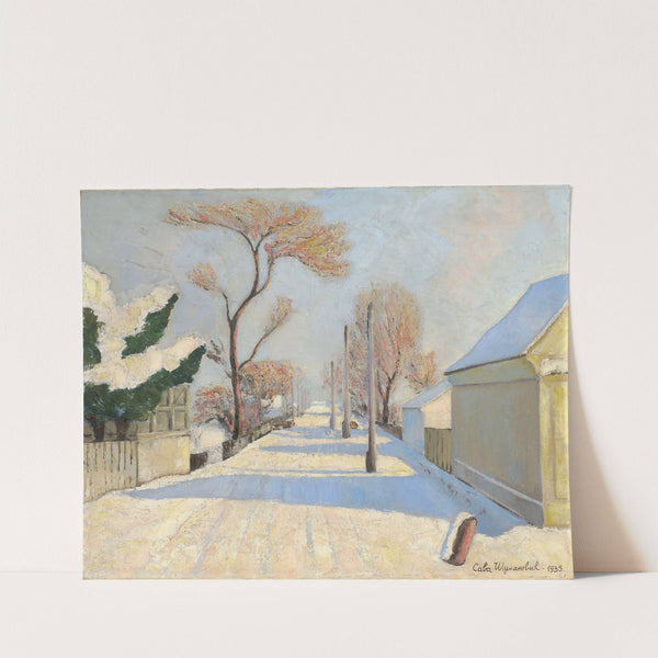 Šid under Snow (1935) by Sava Šumanović