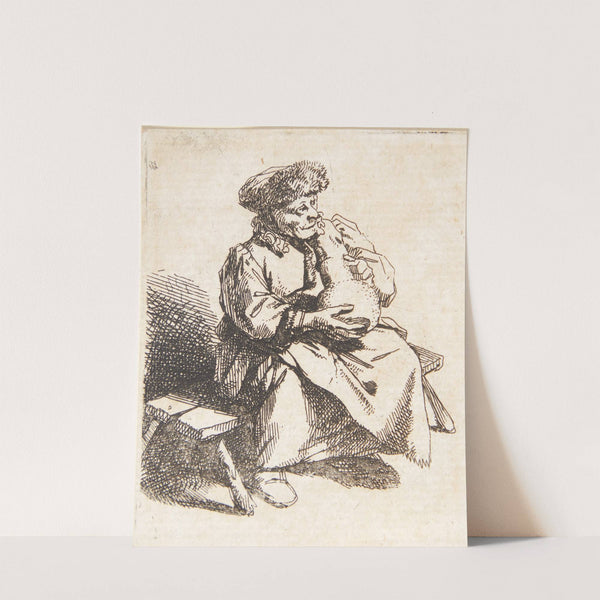 Siddende kvinde med en kande by Cornelis Pietersz. Bega