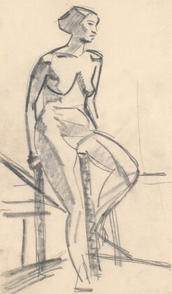 Siddende model (1914 – 1915)
