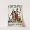 Side by side – Britannia! Britain’s Day Dec. 7th 1918 (1918) by James Montgomery Flagg