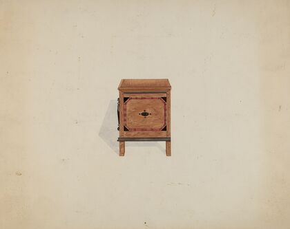 Side View of Blanket Chest