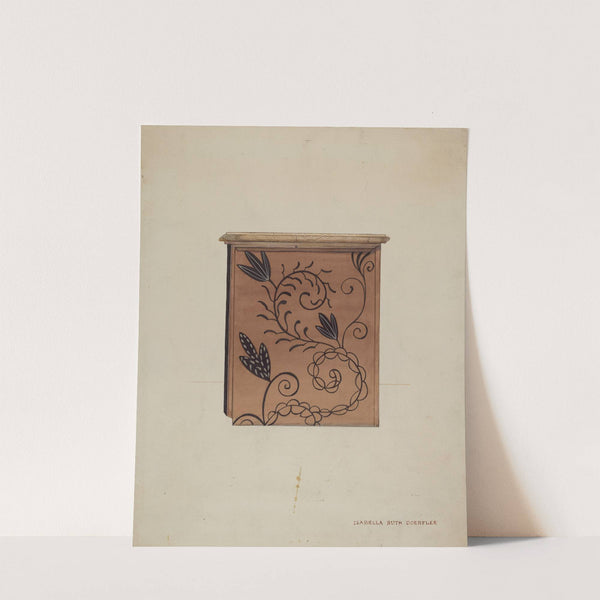 Side View of Guilford Painted Chest by Isabella Ruth Doerfler