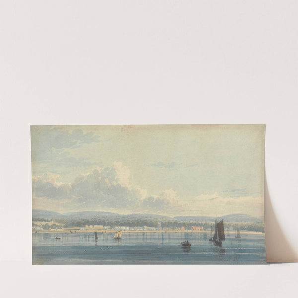 Sidmouth from Offshore (ca. 1815) by Henry Haseler