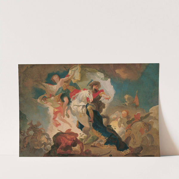 Sieg des heiligen Jakob von Compostela über die Sarazenen in der Schlacht von Clavigo (1764) by Franz Anton Maulbertsch