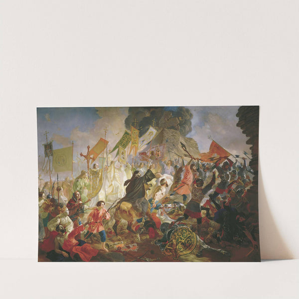 Siege Of Pskov By Polish King Stefan Batory (1843) by Karl Bryullov