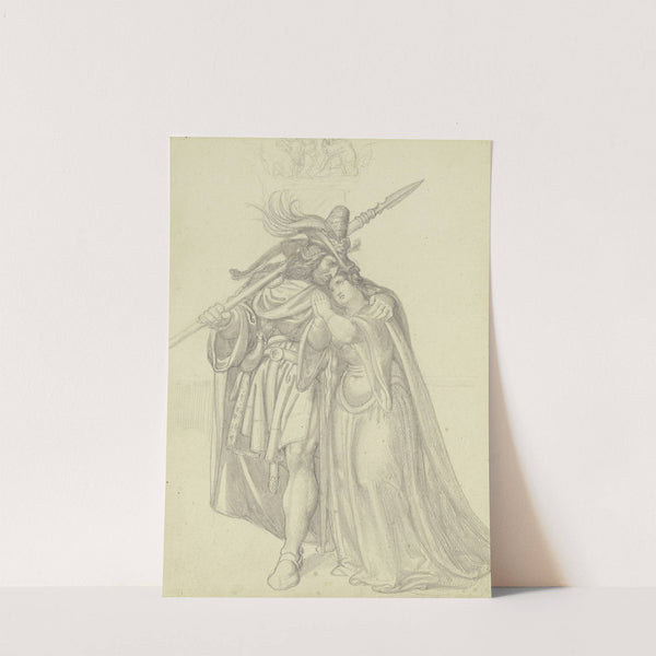 Siegfrieds Abschied von Kriemhild. by Ferdinand Fellner