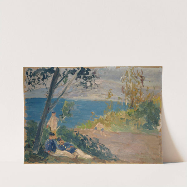 Siesta of the Frontier Guards by the Beach by Ernst Schiess