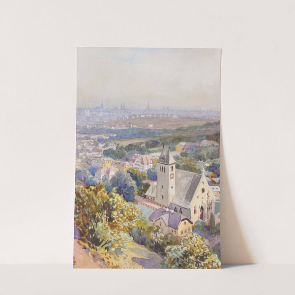 Sievering mit Blick über Wien by Anton Reckziegel