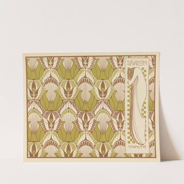 Sigalion Tapete (Sigalion Wallpaper) by Koloman Moser