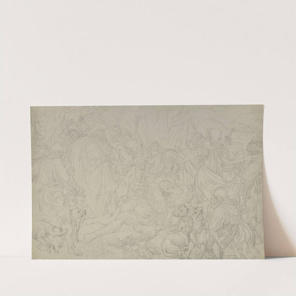 Sigfrid of Sweden, dying by Ferdinand Fellner