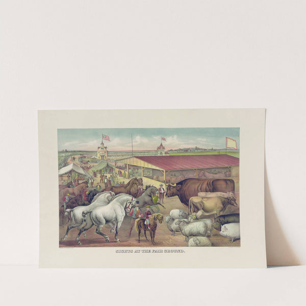 Sights at the fair ground (1888) by Currier & Ives.